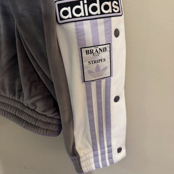 Adidas Originals Adibreak Velour TT Track Top Jacket Breakaway Womens M IW5585 - Picture 5 of 11